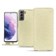 レザーケース Samsung Galaxy S21 - Ivoire ( Sleek P C12 - White ) 