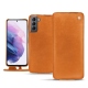 Lederschutzhülle Samsung Galaxy S21 - Mandarine vintage ( Pantone 165C ) 