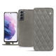 Housse cuir Samsung Galaxy S21 - Acier vintage - Couture