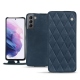 Housse cuir Samsung Galaxy S21 - Jean vintage - Couture