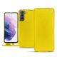 Custodia in pelle Samsung Galaxy S21 - Jaune fluo