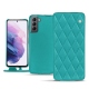 Funda de piel Samsung Galaxy S21 - Bleu fluo - Couture