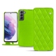 Custodia in pelle Samsung Galaxy S21 - Vert fluo - Couture