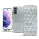 Capa em pele Samsung Galaxy S21 - Platinium - Couture