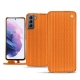 Lederschutzhülle Samsung Galaxy S21 - Abaca arancio
