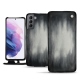 Samsung Galaxy S21 leather case - Gris Patine
