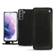 Housse cuir Samsung Galaxy S21 - Negre poudro