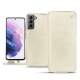 Custodia in pelle Samsung Galaxy S21 - Blanc escumo