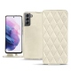 レザーケース Samsung Galaxy S21 - Blanc escumo - Couture