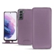 Capa em pele Samsung Galaxy S21 - Lilas PU
