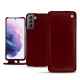Housse cuir Samsung Galaxy S21 - Rouge Veggie