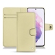 Housse cuir Samsung Galaxy S21 - Beige ( Nappa - Pantone 7502C ) 