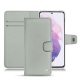 Capa em pele Samsung Galaxy S21 - Gris ( Nappa - Pantone W428C ) 