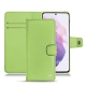 Housse cuir Samsung Galaxy S21 - Vert olive ( Nappa - Pantone 578U ) 