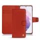 Custodia in pelle Samsung Galaxy S21 - Papaye ( Pantone 180C ) 