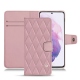 レザーケース Samsung Galaxy S21 - Rose - Couture ( Nappa - Pantone 2365C ) 