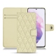 Custodia in pelle Samsung Galaxy S21 - Ivoire - Couture ( Sleek P C12 - White ) 