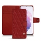 Custodia in pelle Samsung Galaxy S21 - Tomate - Couture ( Pantone 187C ) 