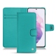 Custodia in pelle Samsung Galaxy S21 - Bleu fluo