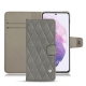 レザーケース Samsung Galaxy S21 - Acier vintage - Couture