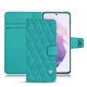 レザーケース Samsung Galaxy S21 - Bleu fluo - Couture