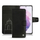 Funda de piel Samsung Galaxy S21 - Negre poudro