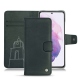 Custodia in pelle Samsung Galaxy S21 - Blu marino