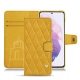 Capa em pele Samsung Galaxy S21 - Jaune soulèu - Couture