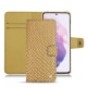 Housse cuir Samsung Galaxy S21 - Serpent sabbia