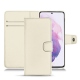 Samsung Galaxy S21 leather case - Blanc PU