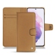 Samsung Galaxy S21 leather case - Beige Veggie