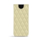 Funda de piel Samsung Galaxy S21 - Beige - Couture ( Nappa - Pantone 7502C ) 