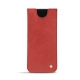 Custodia in pelle Samsung Galaxy S21 - Cerise vintage ( Pantone 185C ) 