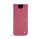 Pochette cuir Samsung Galaxy S21 - Serpent ciclamino