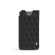 Samsung Galaxy S21 Ultra leather pouch - Noir - Couture ( Nappa - Black ) 