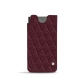 Samsung Galaxy S21 Ultra leather pouch - Lie de vin - Couture ( Pantone 5115C ) 