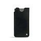 Samsung Galaxy S21 Ultra leather pouch - Dark vintage ( Roughtcut - Black#5256 ) 