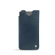 Capa em pele Samsung Galaxy S21 Ultra - Jean vintage ( Roughtcut - Pantone 285U  ) 