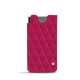 Samsung Galaxy S21 Ultra leather pouch - Rose fluo - Couture