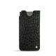 Custodia in pelle Samsung Galaxy S21 Ultra - Autruche nero