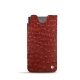 Capa em pele Samsung Galaxy S21 Ultra - Autruche ciliegia