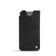 Custodia in pelle Samsung Galaxy S21 Ultra - Serpent nero