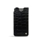 Pochette cuir Samsung Galaxy S21 Ultra - Crocodile nero