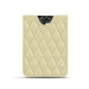 Credit Card holder X5 - Beige - Couture ( Nappa - Pantone 7502C ) 
