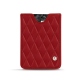 Porta carte X5 - Rouge - Couture ( Nappa - Pantone 199C ) 