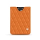 Kartenetui X5 - Orange - Couture ( Nappa - Pantone 1495U ) 
