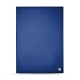 Restaurant menu cover with screwpost binding - A5 - Bleu océan ( Nappa - Pantone 293C ) 