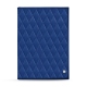 Restaurant-Menü - Schraubsystem - A5 - Bleu océan - Couture ( Nappa - Pantone 293C ) 