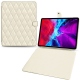 Funda de piel Apple iPad Pro 12.9" (2020) - Blanc - Couture ( Bologna - White ) 