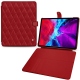 Housse cuir Apple iPad Pro 12.9" (2020) - Rouge - Couture ( Nappa - Pantone 199C ) 